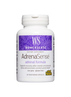 Womensense Adrenasense By Natural Factors Adrenasense Herbal Supplement For Adrenal Support And Stress Relief Vegan Nongmo 60 Capsules