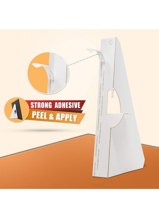 Lineco 25 Pack Cardboard Easel Backs 9 Inch Self Stick Easel Stand Display Signs Canvas Photographs Brochures Posters Artwork And Crafts White  - Image 3