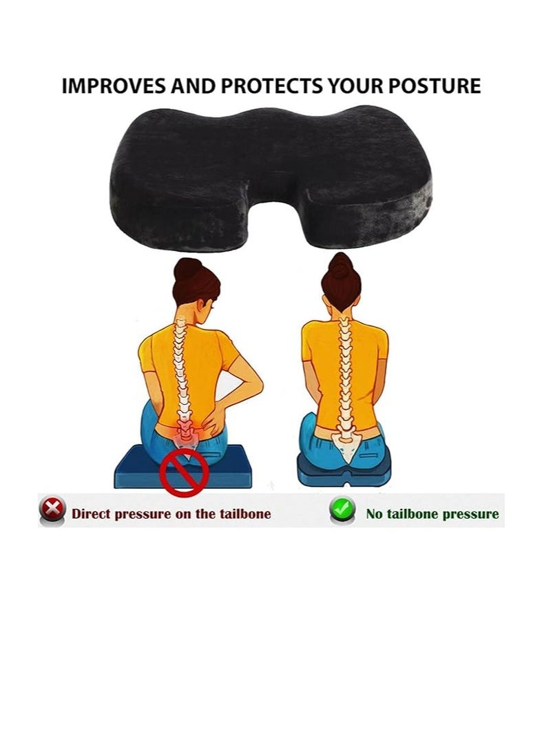 Relax Smart Seat cushion made of brown memory foam  - Image 2