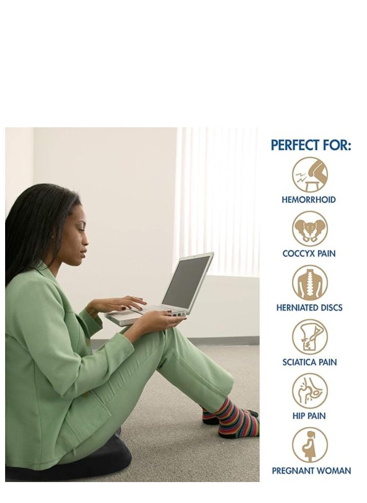 Relax Smart Seat cushion made of brown memory foam  - Image 5