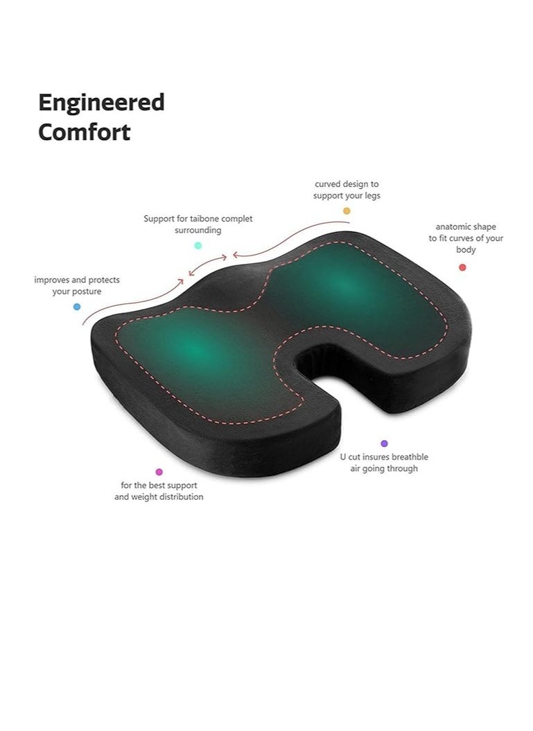 Relax Smart Seat cushion made of brown memory foam  - Image 4