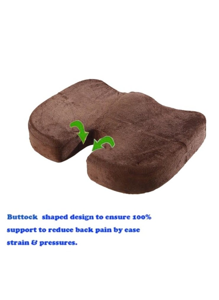 Relax Smart Seat cushion made of brown memory foam  - Image 3