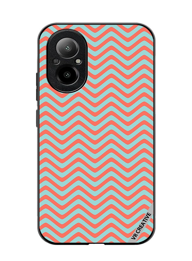 VR CREATIVE Protective Case Cover For Realme C67 4G Strips Design Multicolour - Image 1