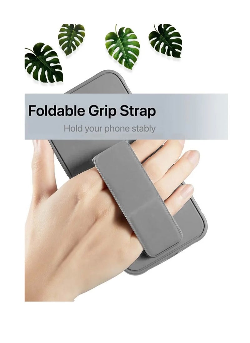 Generic - Case Cover For Apple iPhone 16 Pro With Magnetic Hand Grip 3 in 1 Grey - Image 1