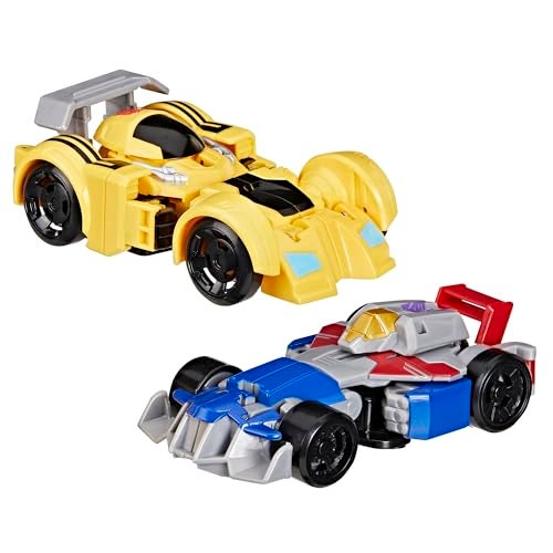 TRANSFORMERS تحويلات بامبلبي ونجوم الصراخ سباق السيارات سهلة التحويل من ألعاب الروبوت إلى ألعاب السيارات شخصيات الحركة للأولاد والبنات 3 حصرية - Image 1