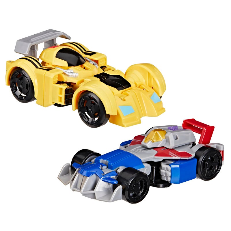 TRANSFORMERS تحويلات بامبلبي ونجوم الصراخ سباق السيارات سهلة التحويل من ألعاب الروبوت إلى ألعاب السيارات شخصيات الحركة للأولاد والبنات 3 حصرية - Image 2