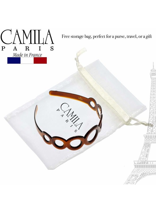 CAMILA Paris MP307 French Headband for Women, Strong Hold Grip Women's Hair Band, Very Flexible, No Slip and Durable Styling Girls Hair Accessories, Made in France with Cellulose - Image 5