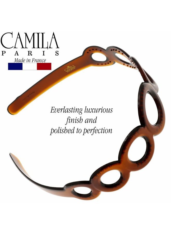 CAMILA Paris MP307 French Headband for Women, Strong Hold Grip Women's Hair Band, Very Flexible, No Slip and Durable Styling Girls Hair Accessories, Made in France with Cellulose - Image 4