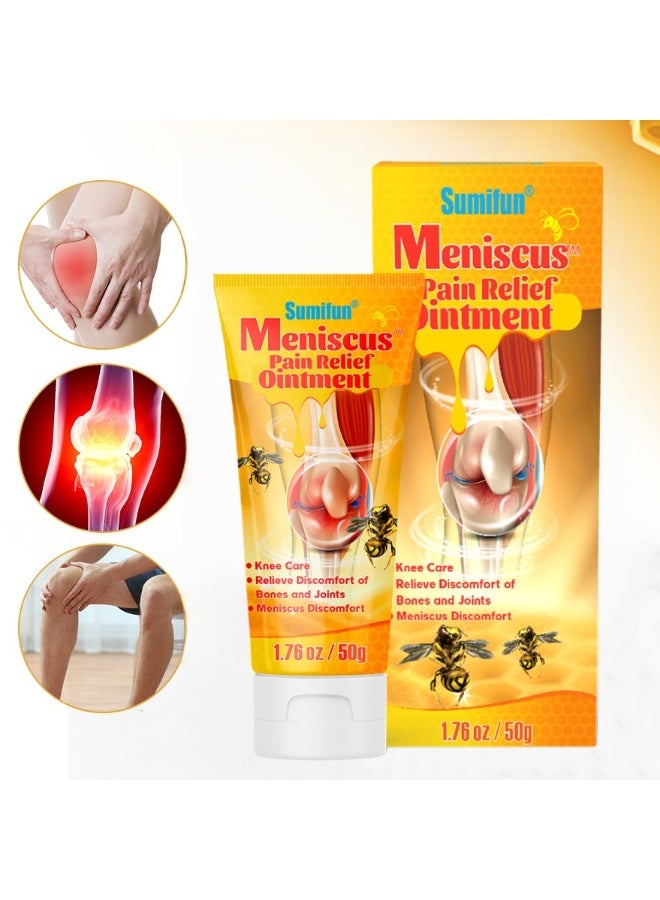 سوميفون كريم سم النحل، عبوة كبيرة ٥٠ غرام، كريم عشبي لتخفيف آلام الغضروف الهلالي | يخفف آلام مفصل الركبة والإجهاد والإصابات الرياضية بشكل عميق، ويعالج تآكل الغضروف؛ مناسب للرقبة والركبتين والكتفين وأسفل الظهر والساقين - Image 1