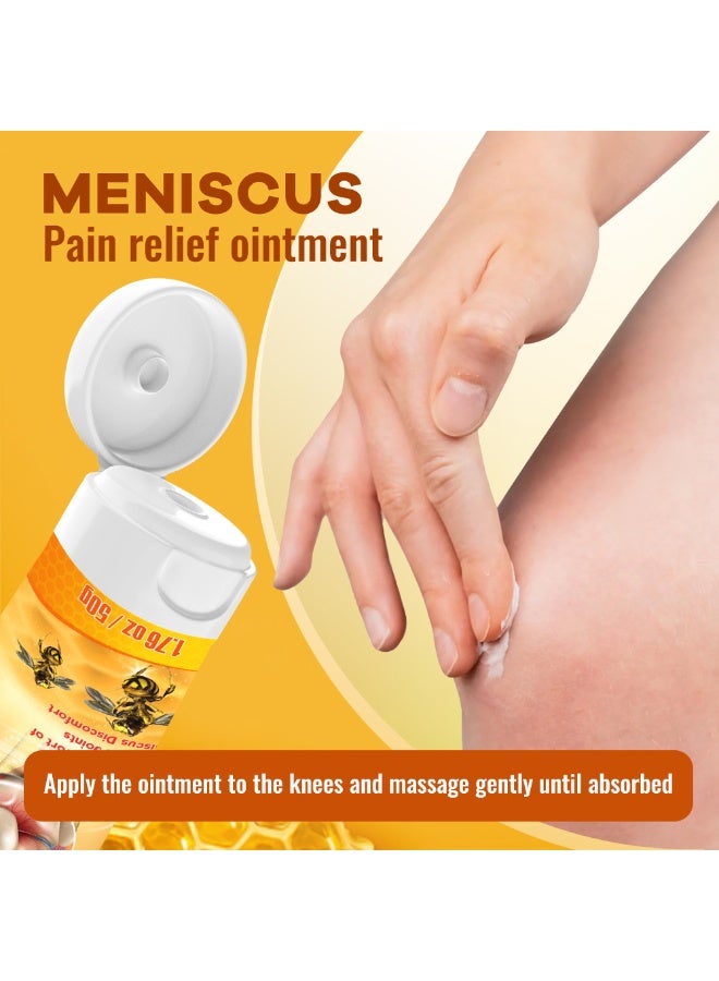 سوميفون كريم سم النحل، عبوة كبيرة ٥٠ غرام، كريم عشبي لتخفيف آلام الغضروف الهلالي | يخفف آلام مفصل الركبة والإجهاد والإصابات الرياضية بشكل عميق، ويعالج تآكل الغضروف؛ مناسب للرقبة والركبتين والكتفين وأسفل الظهر والساقين - Image 2