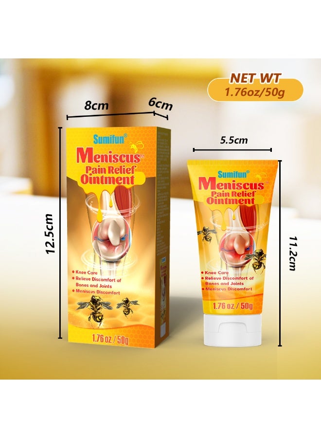 سوميفون كريم سم النحل، عبوة كبيرة ٥٠ غرام، كريم عشبي لتخفيف آلام الغضروف الهلالي | يخفف آلام مفصل الركبة والإجهاد والإصابات الرياضية بشكل عميق، ويعالج تآكل الغضروف؛ مناسب للرقبة والركبتين والكتفين وأسفل الظهر والساقين - Image 5