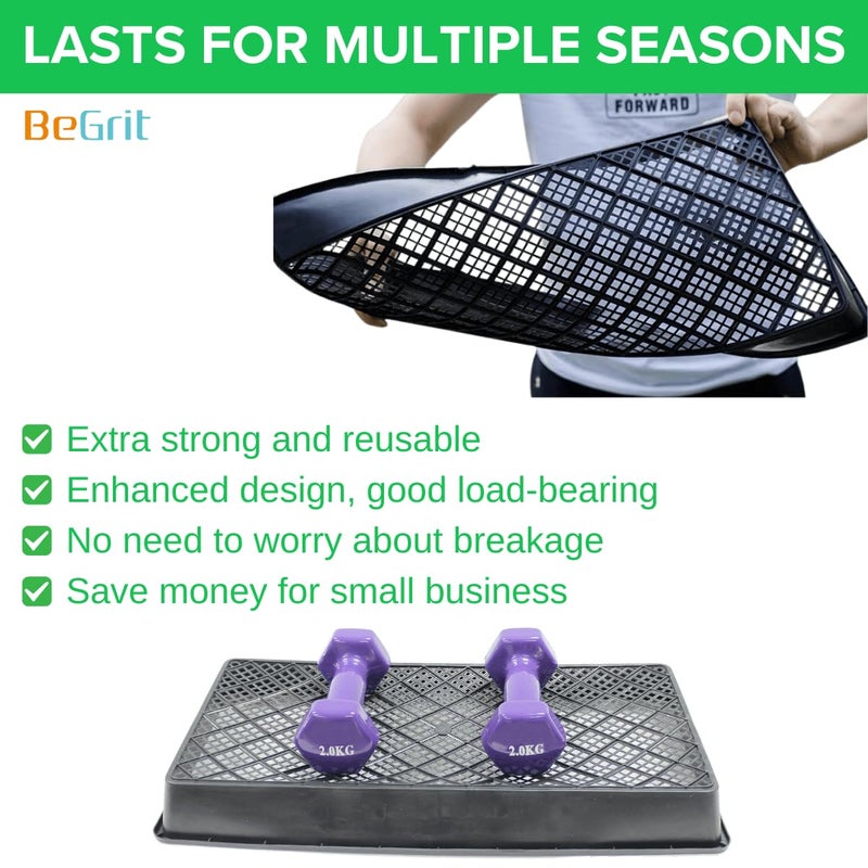 BeGrit 1020 Mesh Trays 1020 Trays with Holes Mesh Bottom Tray for Microgreen Plant Seed Germination Propagator Tray 10'' x 21'' 6-Pack - Image 4
