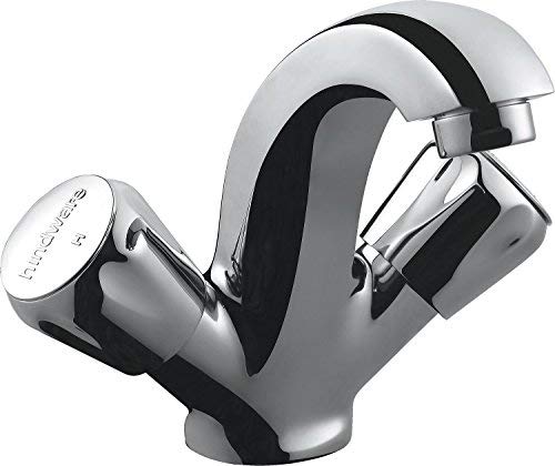 Hindware Contessa Plus F330014CP Hot and Cold Basin Tap for Bathroom Brass with Chrome Finish