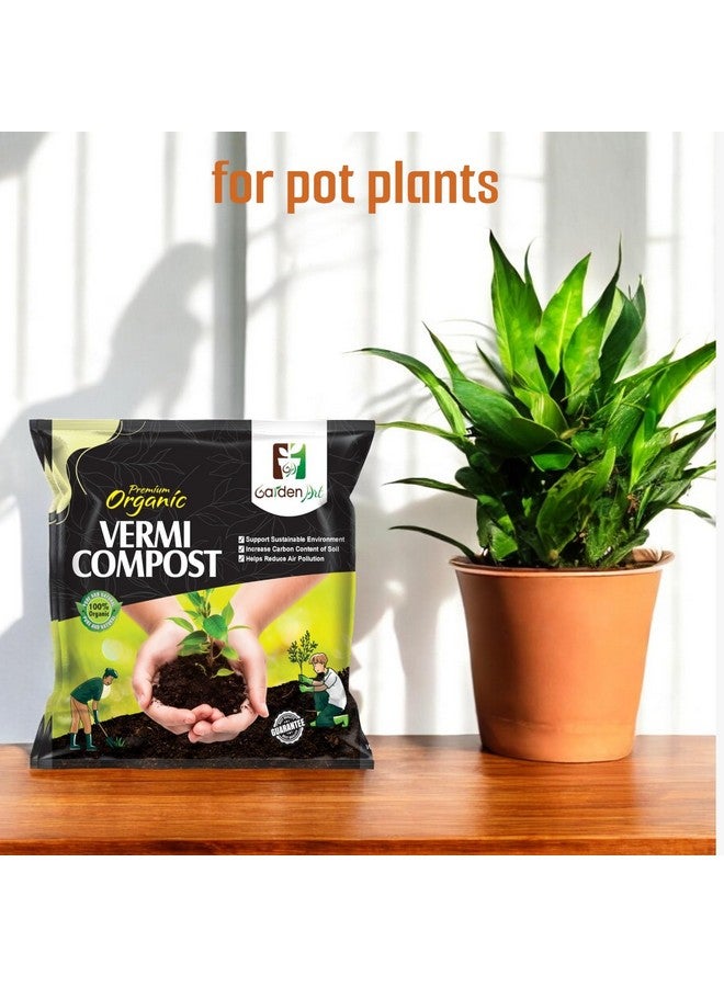 Garden Art سماد دودي عضوي 2 كجم للفنون الزراعية / روث الديدان للنباتات | لجميع أنواع النباتات المنزلية وزراعة الخضروات | مع مغذيات ماكرو وميكرو (2 كجم) VC2KG - Image 2