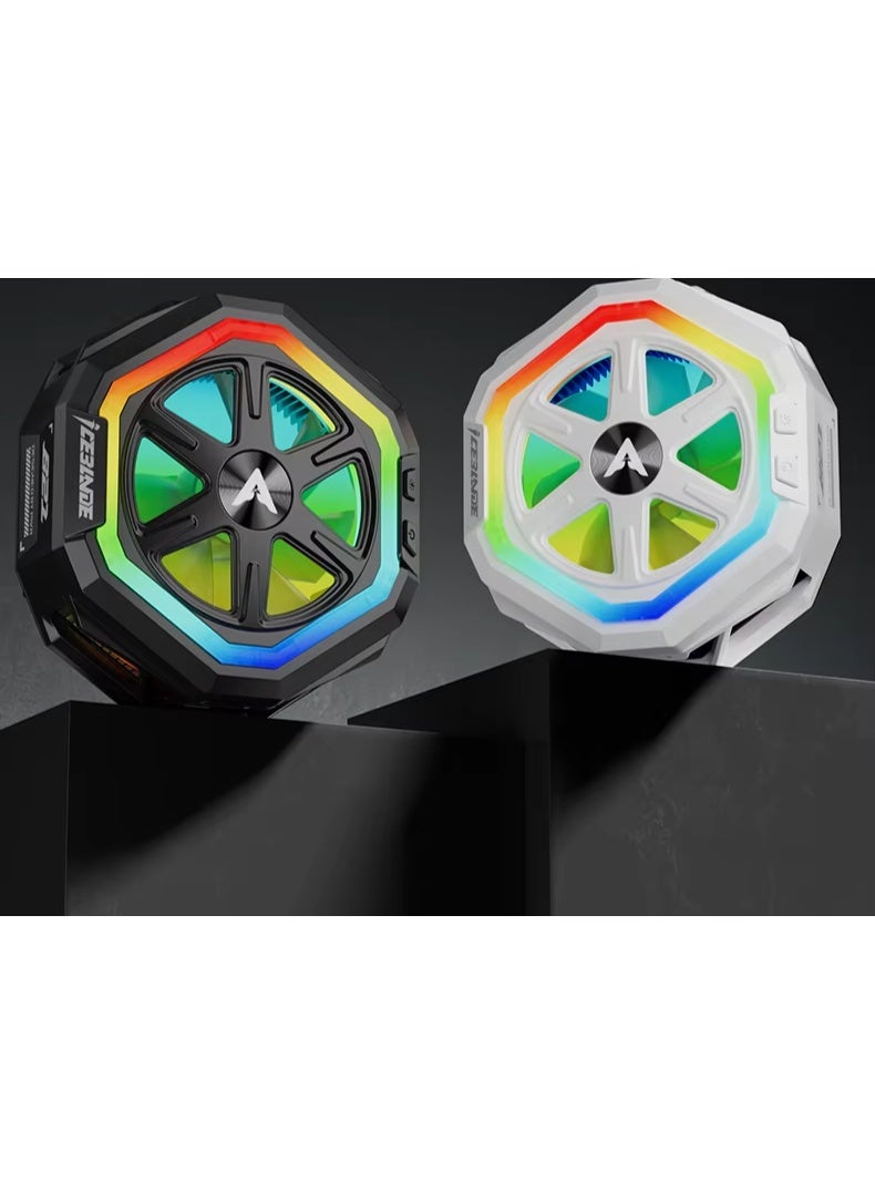 piva PIVA B21 iPad Cooling Fan with 3 Speeds and Customizable RGB Lighting Light Weight Specially Designed for Gaming Enthusiasts Suitable for iPad Gyroscope Players and Content Creators High Speed up to 5000 RPM 23W Power with Operating Temperature not exceeding 26°C Black  - Image 5