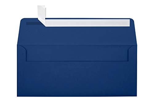 LUXPaper #10 Business Envelopes | Peel & Press | 4 1/8" x 9 1/2" | Navy Blue | 80lb. Text | 50 Qty - Image 2