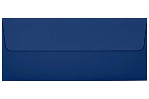 LUXPaper #10 Business Envelopes | Peel & Press | 4 1/8" x 9 1/2" | Navy Blue | 80lb. Text | 50 Qty - Image 1