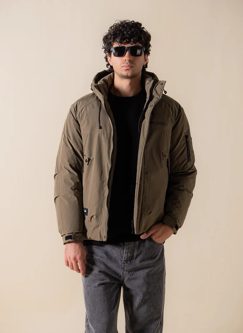 HOODED PUFFER JACKET