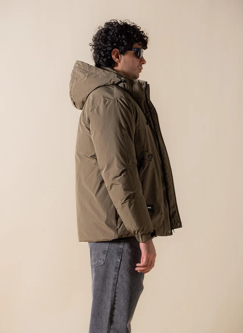 شايبس جاكيت منتفخ بغطاء رأس