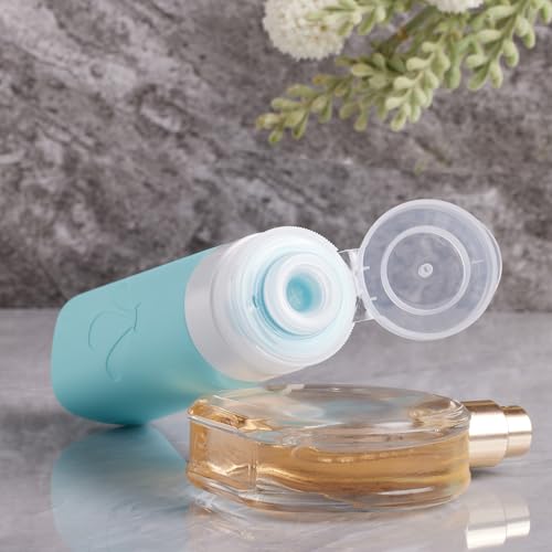 INSFIT travel bottles for toiletries 8 Pack, Leak proof Travel Size Toiletries Containers with toiletry bag, Squeezable Silicone Bottles & Cream Jars, Travel Essentials BPA-Free kit for Shampoo - Image 2