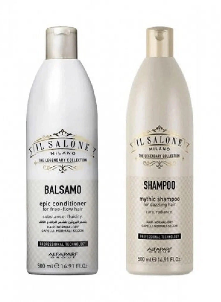 إل صالون مجموعة شامبو وبلسم فرد البروتين من إل صالون ميلانو 500مل - Image 2
