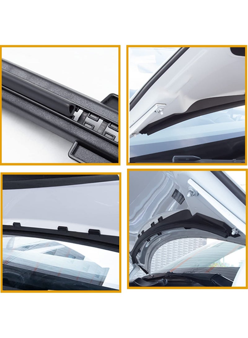 SYOSI Front Hood Weather Strip for Tesla Model 3, Rubber Seal Protector Guard Strip for Tesla Model 3 Front Hood Dust Proof Seal Strip, for Tesla Model 3 Accessories - Image 4