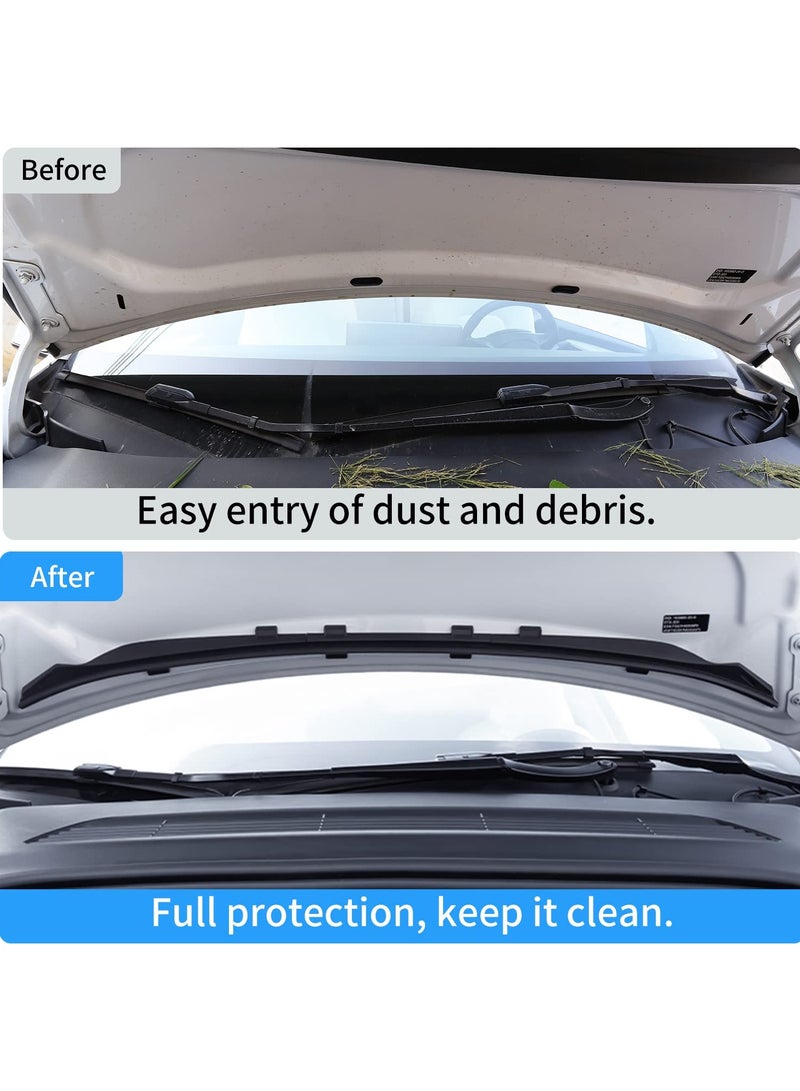 SYOSI Front Hood Weather Strip for Tesla Model 3, Rubber Seal Protector Guard Strip for Tesla Model 3 Front Hood Dust Proof Seal Strip, for Tesla Model 3 Accessories - Image 2