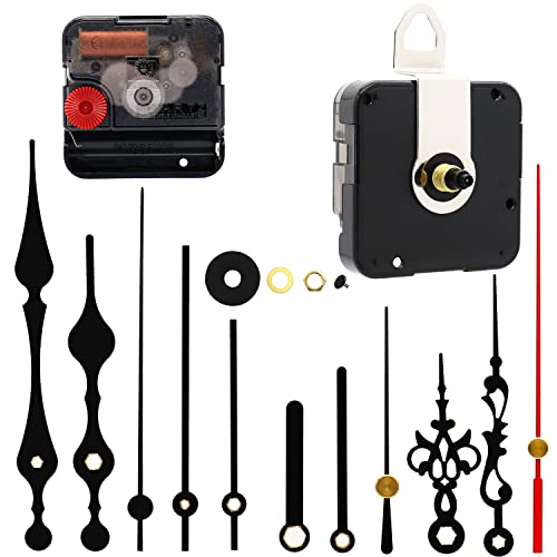 TIKROUND Youngtown 12888 Movement for Clock Repair Replacement 13.5mm (17/32 inch) Shaft Length 5.5mm (7/32 inch) Thread Length.(Black Shaft) - Image 1