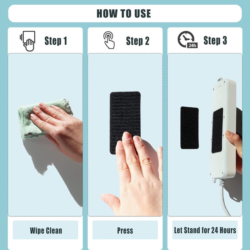 VANITYA 20pcs Hook and Loop Strips | Heavy Duty Self-Adhesive Velcro Tape 1x4 Inch, Double Sided Hook & Loop Tape for Crafting & Hanging, Strong Sticky Back Fastener for Home and Office Use - Image 5