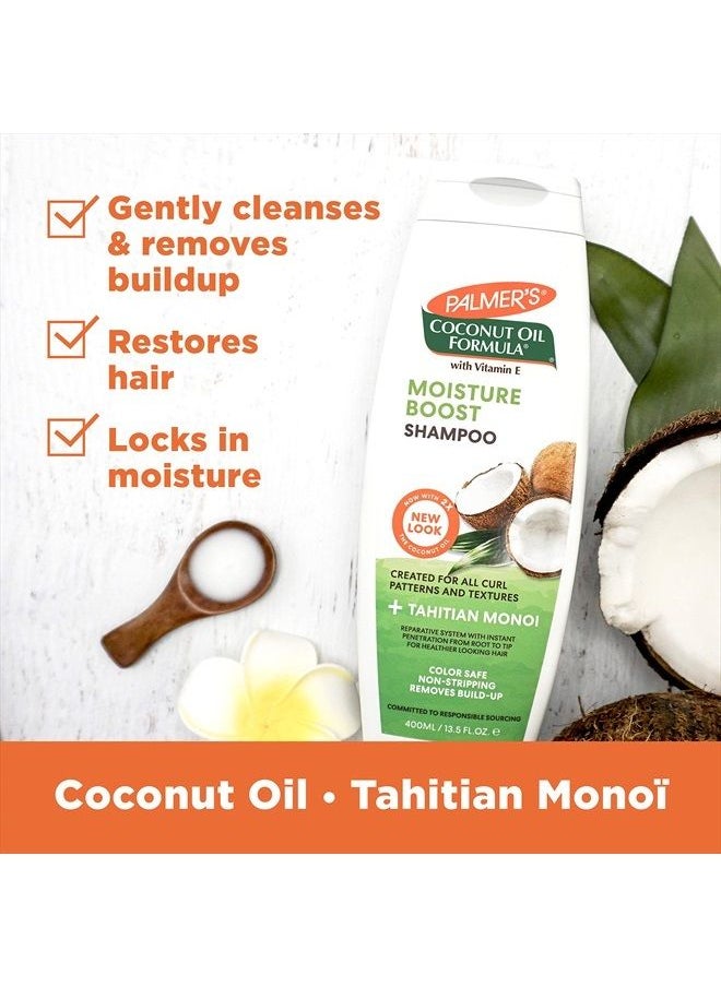PALMER'S - Coconut Oil Formula Moisture Boost Conditioning Shampoo, 13.5 fl. oz. - Image 1