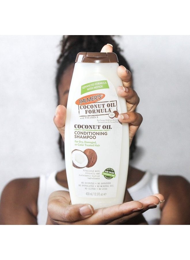 PALMER'S - Coconut Oil Formula Moisture Boost Conditioning Shampoo, 13.5 fl. oz. - Image 1