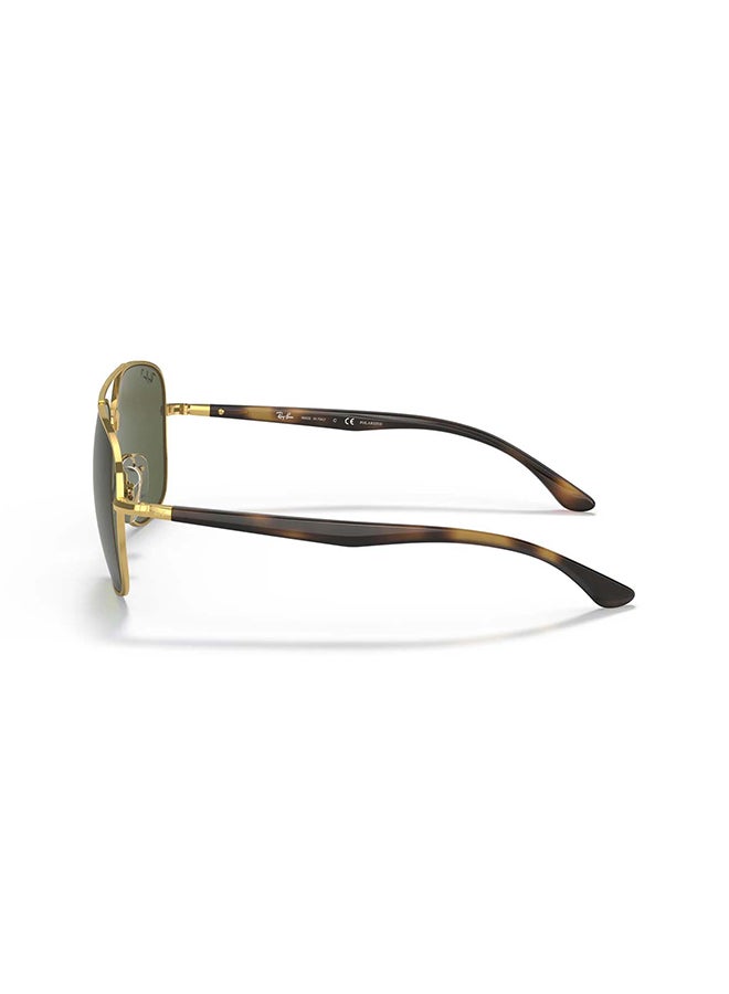 Ray-Ban Unisex RB3683 001/58 Unisex's Full Rim Pilot Polarized Sunglasses - Lens Size: 56 mm - Image 1