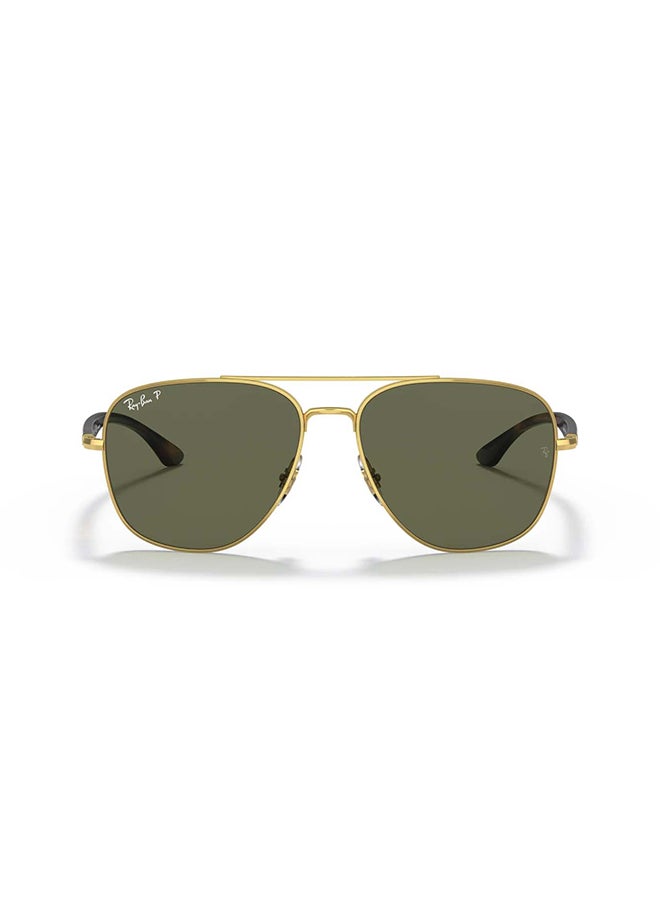Ray-Ban Unisex RB3683 001/58 Unisex's Full Rim Pilot Polarized Sunglasses - Lens Size: 56 mm - Image 3