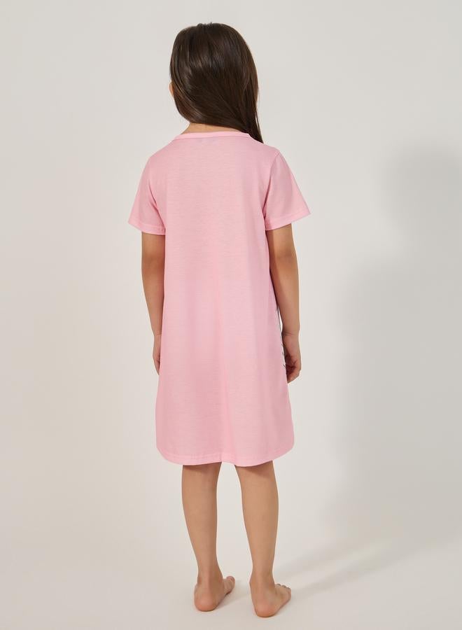 Styli Unicorn Printed Sleep Dress - Image 4