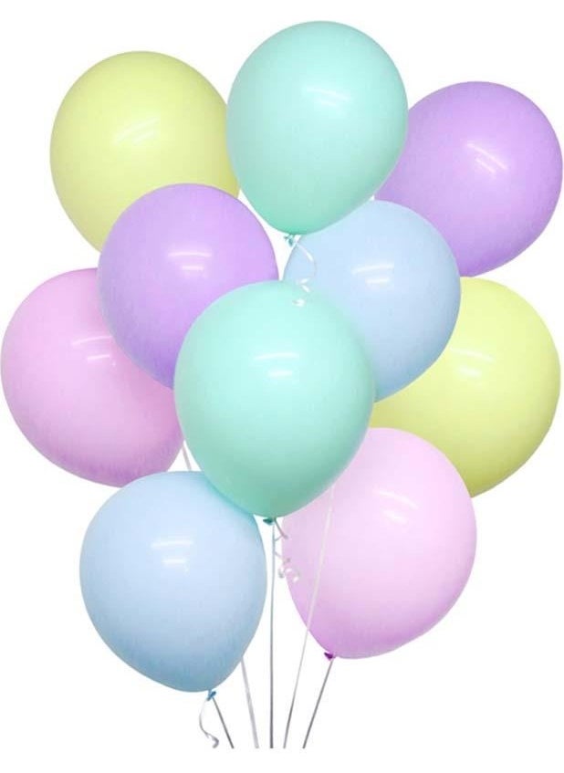 Patladı Gitti - Popped and Gone 12 Inch Assorted Macaron Balloon 10 Pieces - Image 1