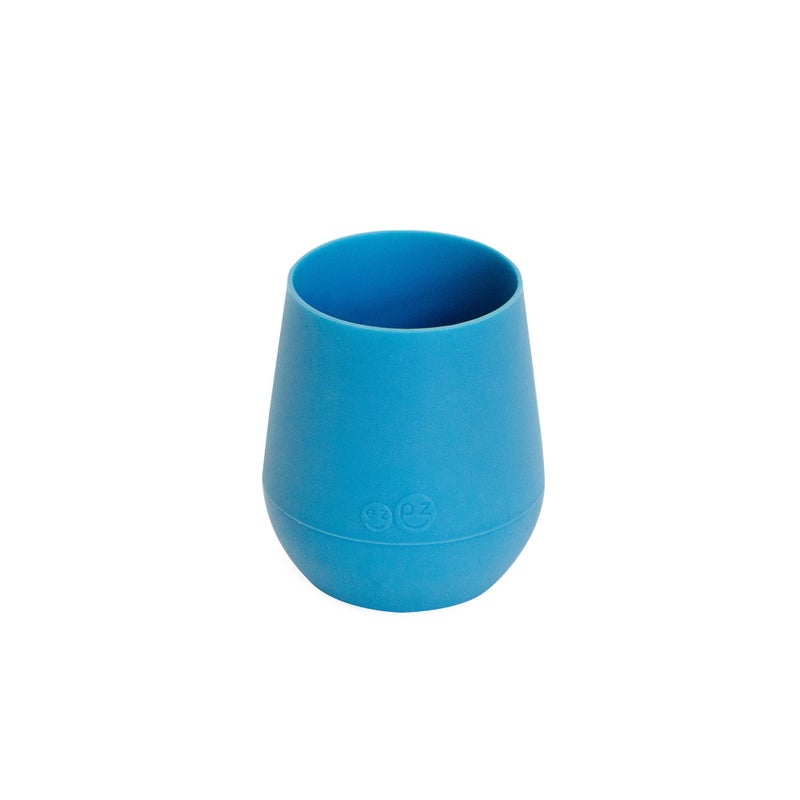 ezpz Tiny Cup (Blue) - 4 months+ - 100% Silicone Training Cup for Infants - Designed by a Pediatric Feeding Specialist - Baby-Led Weaning Essentials & Baby Gifts - Image 4