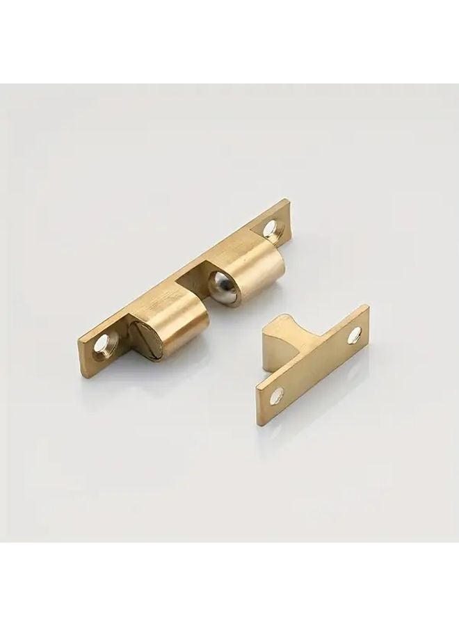 10pcs Silvery Cabinet Door Catch Double Ball Tension Roller Lock Wardrobe Furniture - Image 3