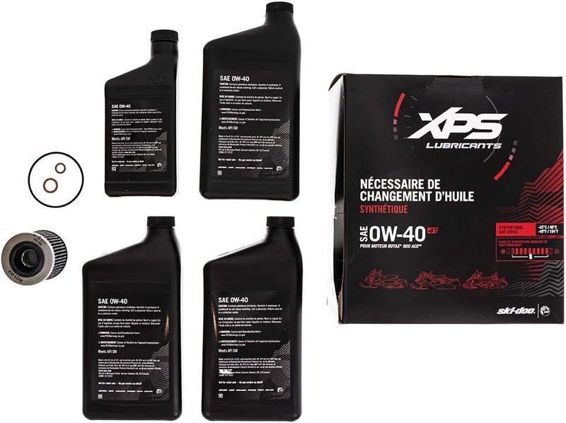 Ski-Doo 4T 0W-40 Synthetic Oil Change Kit - Image 2