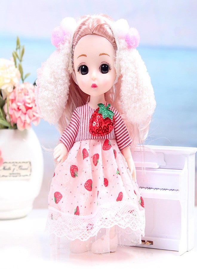 TNDCKP 3 Pcs 6 Inch Princess Girl Mini Dolls, Small Princess Dolls, Little Girl Miniature for 3+ Year Old Girls - Image 3