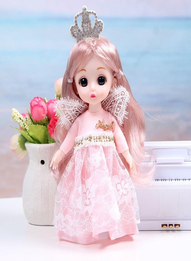 TNDCKP 3 Pcs 6 Inch Princess Girl Mini Dolls, Small Princess Dolls, Little Girl Miniature for 3+ Year Old Girls - Image 5