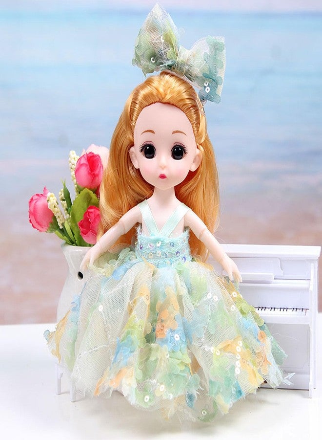 TNDCKP 3 Pcs 6 Inch Princess Girl Mini Dolls, Small Princess Dolls, Little Girl Miniature for 3+ Year Old Girls - Image 4