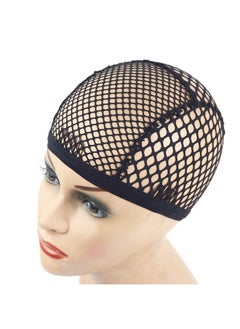 yantaisiyu 1 Piece Wig Cap Black Stretchable Crochet Wig Cap Mesh Braided Wig Cap For Making Wig  - Image 1