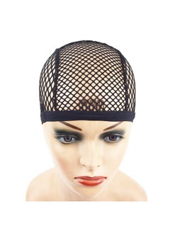 yantaisiyu 1 Piece Wig Cap Black Stretchable Crochet Wig Cap Mesh Braided Wig Cap For Making Wig  - Image 2