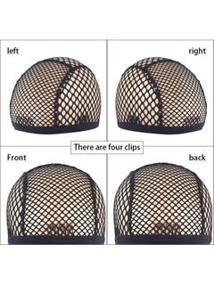 yantaisiyu 1 Piece Wig Cap Black Stretchable Crochet Wig Cap Mesh Braided Wig Cap For Making Wig  - Image 3