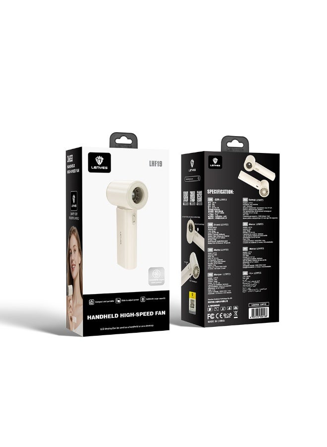 LENYES LHF19 HANDHELD HIGH SPEED FAN - Image 1