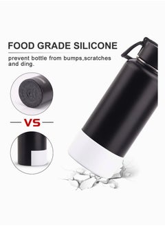 Excefore Hydro Flask Boot Hydro Sport Water Bottles Flask Anti-Slip Bottom Sleeve Cover Compatible With Hydro Flask And More Water Bottles Anti-Slip Bottom Sleeve Cover White Color  - Image 3