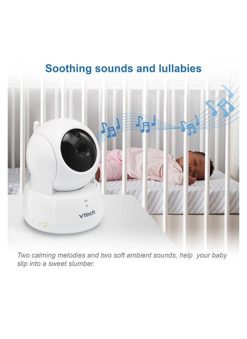 vtech - VM923 Video Baby Monitor, 19 Hour Battery Life, 1000ft Long Range, Pan Tilt Zoom, Enhanced Night Vision, 2.8 inch Screen, 2 Way Audio Talk, Temperature Sensor, Power Saving Mode and Lullabies - Image 1
