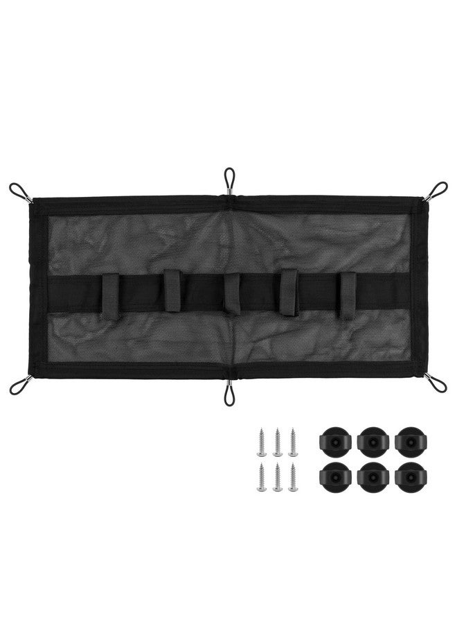 إنودا شبكة إدارة الكابلات ENUODA أسفل المكتب، شبكة إدارة الكابلات السوداء المرنة أسفل المكتب لإدارة الكابلات للمكتب القائم - Image 1