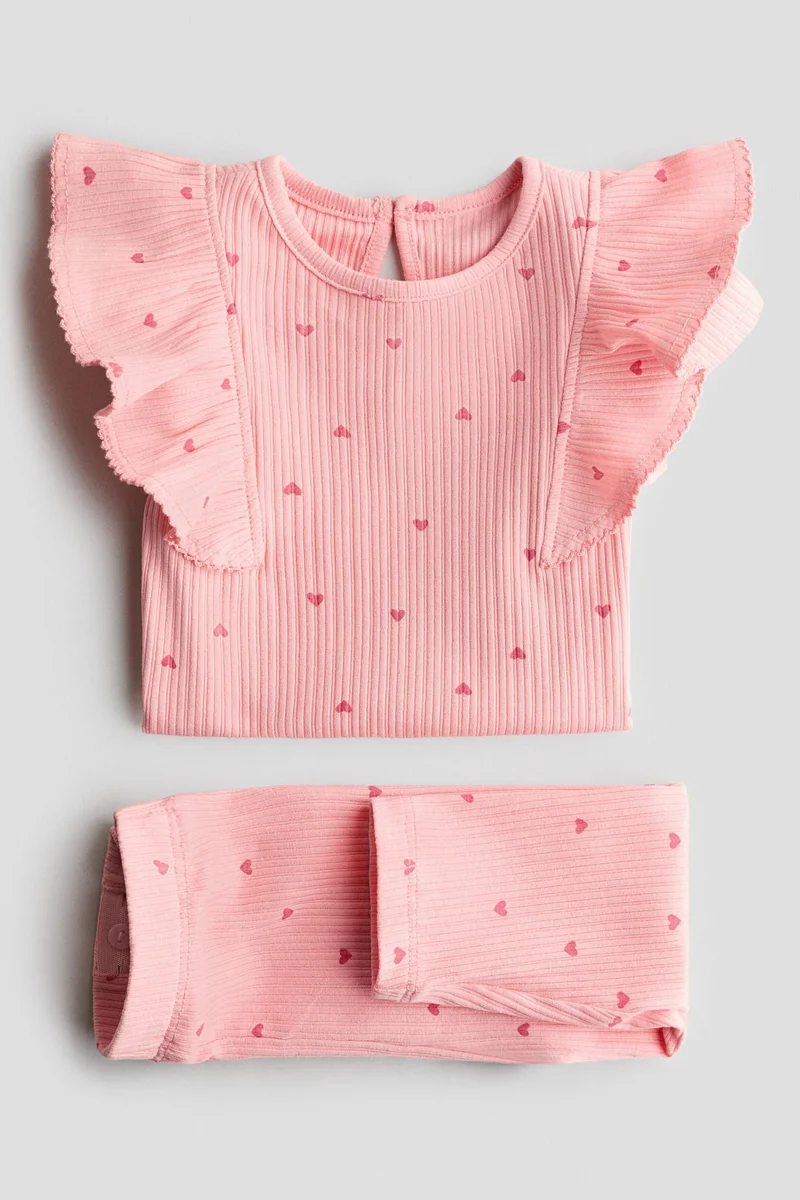 H&M 2-piece printed cotton set