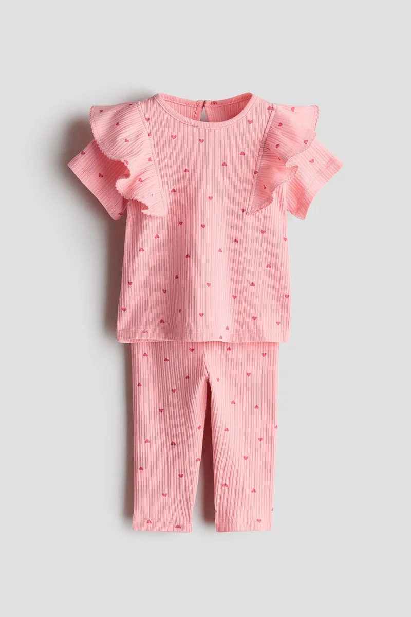 H&M 2-piece printed cotton set